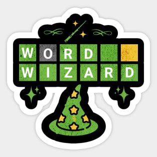 Wordle Wizard Sticker